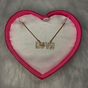 pave love necklace